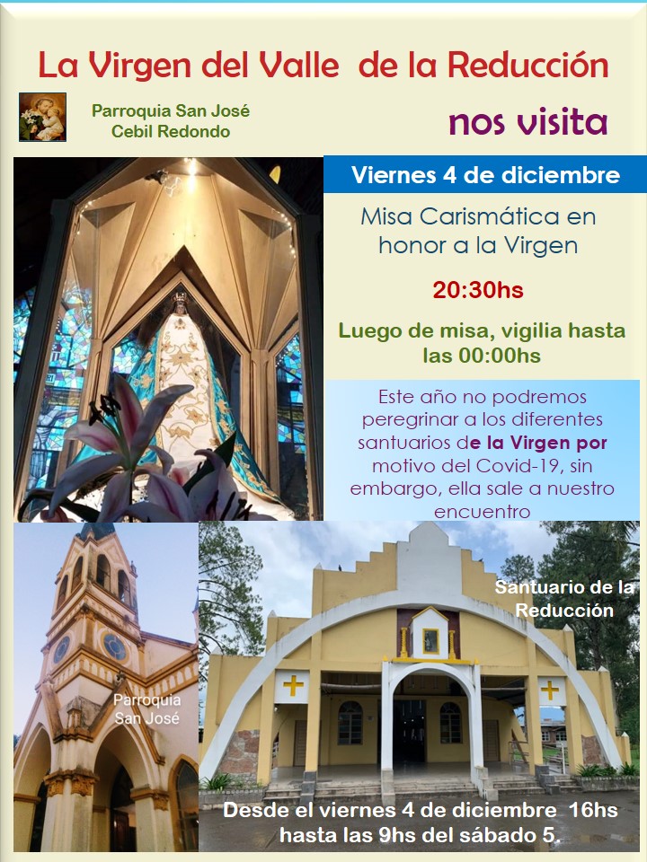 Visita virgen del valle de la Reduccion